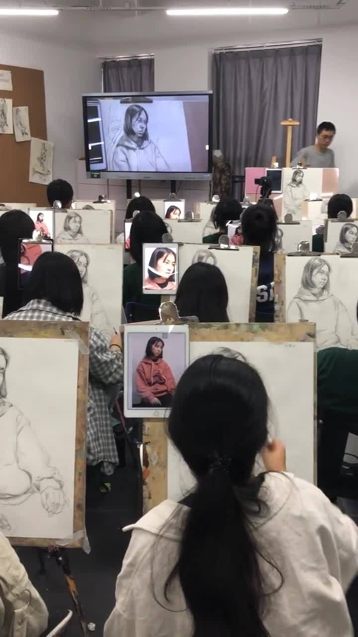 杭州孪生画室 精品校区素描半身像 精品的实力就是强