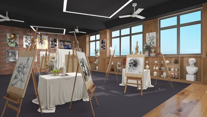 创意造+学校画室 激发学生艺术潜能的空间设计